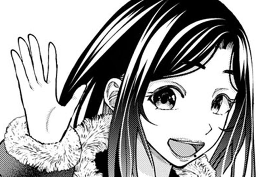 卒業アルバムの彼女たちの一コマ