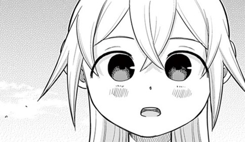 背伸びのアリサちゃん