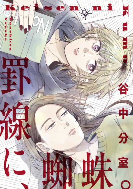 罫線に、蜘蛛。