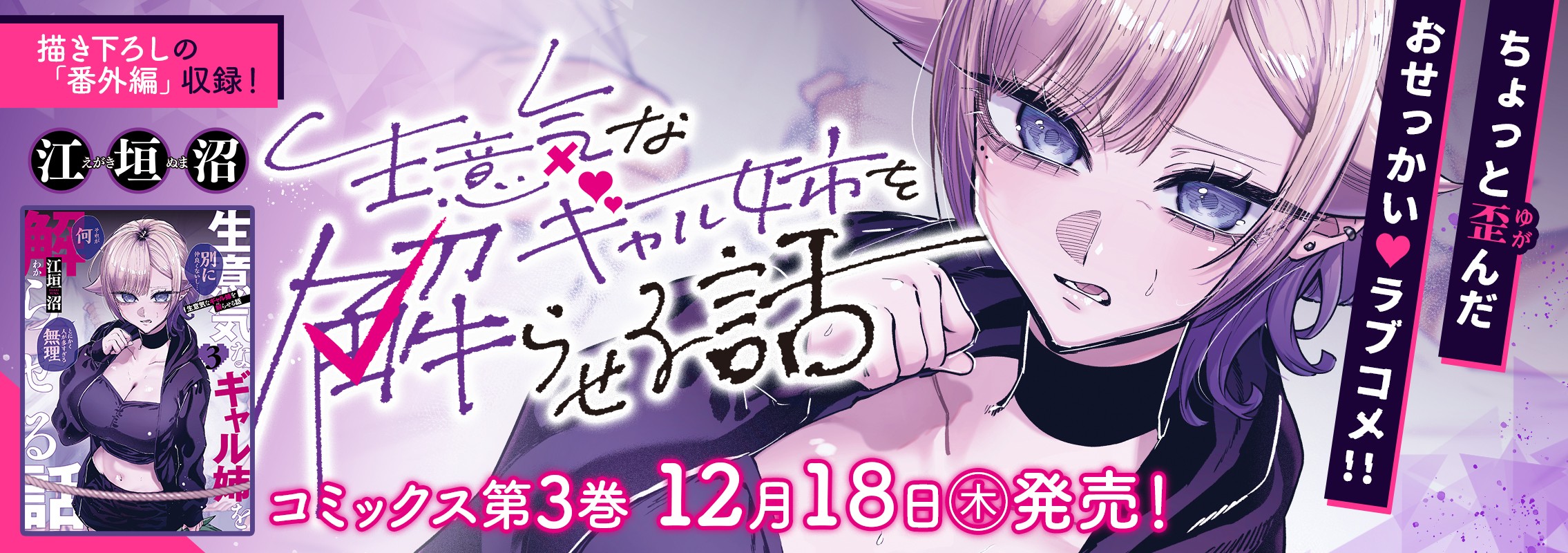 「生意気なギャル姉を解らせる話」3巻12月18日発売!!