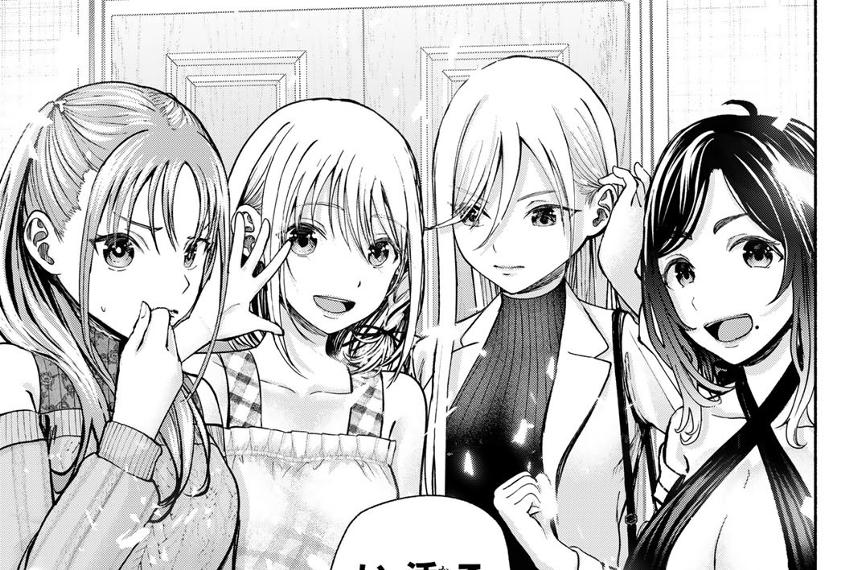 卒業アルバムの彼女たちの一コマ