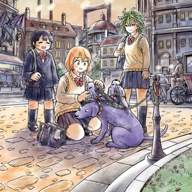 月出づる街の人々