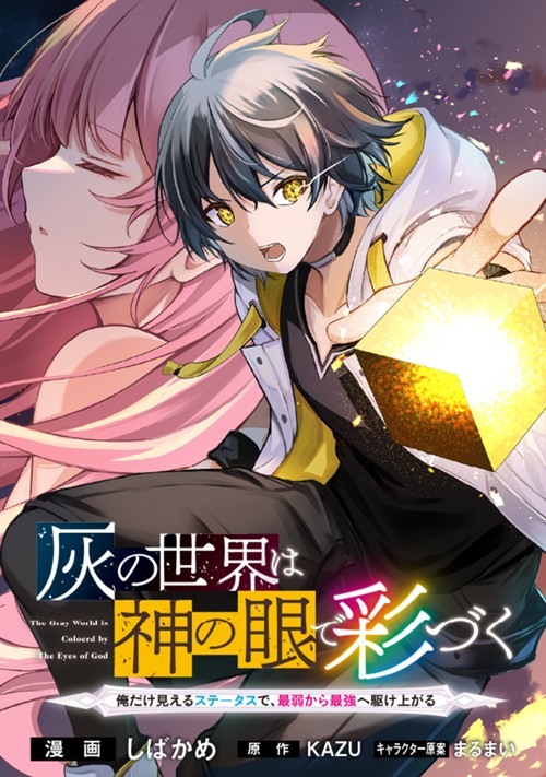 灰の世界は神の眼で彩づく　～俺だけ見えるステータスで、最弱から最強へ駆け上がる～ しばかめ/KAZU/まるまい
